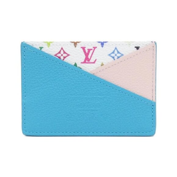 Louis Vuitton Multicolor Card Case Holder Criss Cross